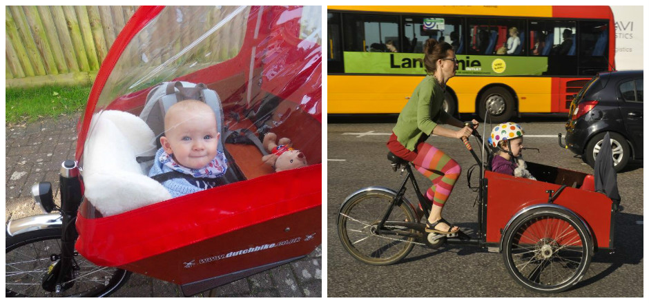 Transporter bébé à vélo, même un nouveau né, c'est possible. À Copenhague, de nombreux parents circulent à vélo avec leurs enfants. De quoi vous inspirer!