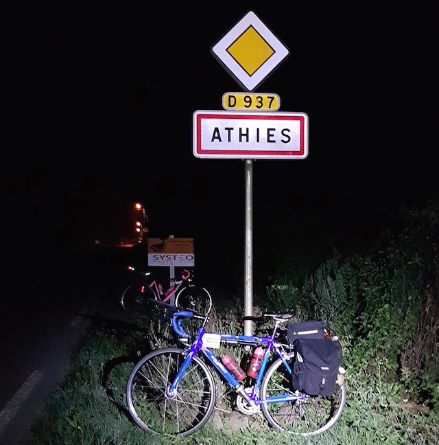 diagonale de France à vélo arrivée nocturne